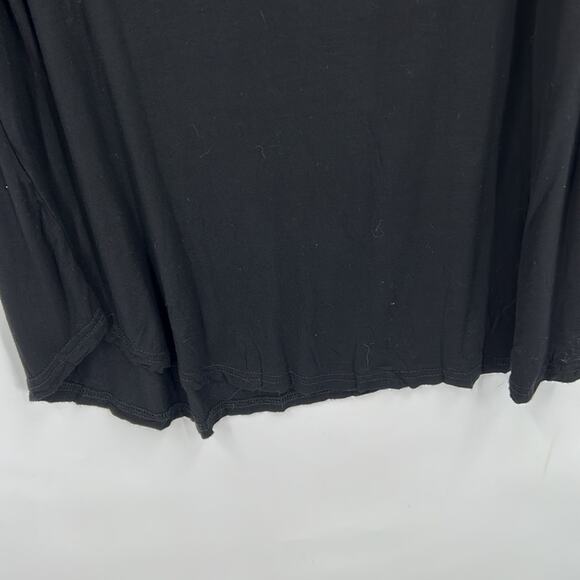 Women's Plus Size V Neck Black Short Sleeve Top Tunic Size 2 X - Picture 10 of 11